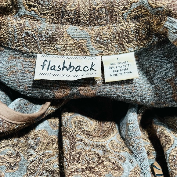 Vintage FLASHBACK Button up coat with pockets. Size Large - Picture 6 of 6